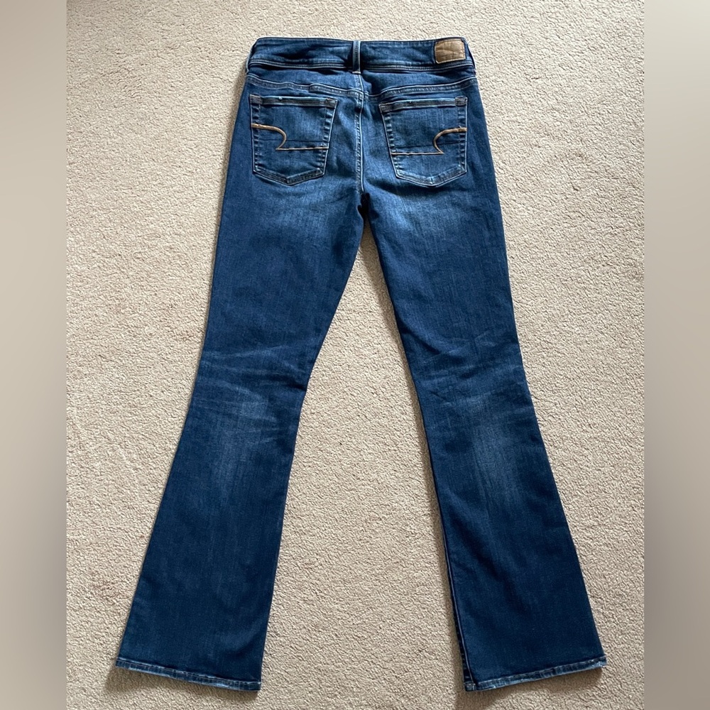 American Eagle Outfitters Women's Bootcut Super Stretch Jeans, Size 10 Long - Picture 5 of 9